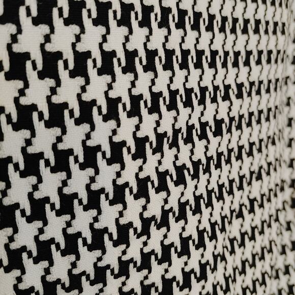 Liz Claiborne Size 4 Houndstooth Black White Dress Sleeveless Pockets Profession - Picture 5 of 14